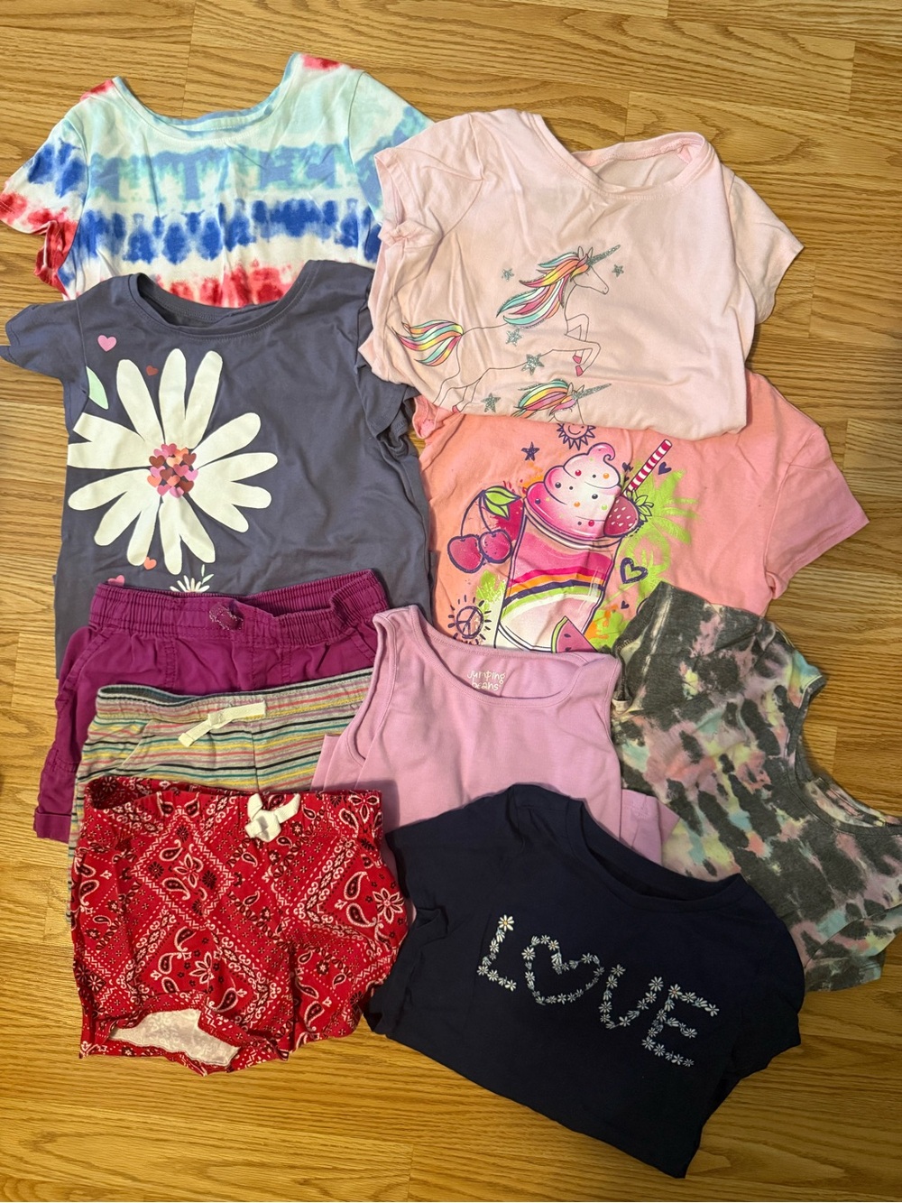 Assorted Girls' Tops and Shorts 6/6x
